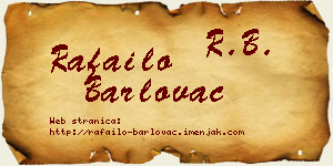 Rafailo Barlovac vizit kartica